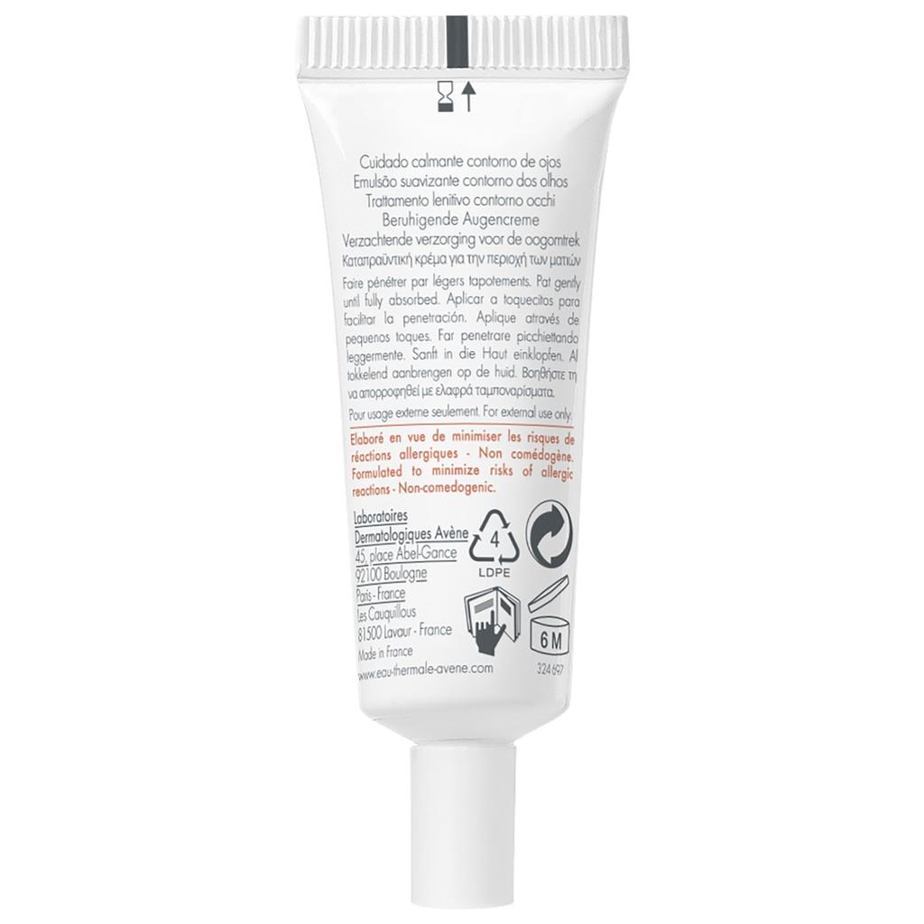Avene Soothing Eye Cream for Sensitive Skin, Hydrating & Repairing, Reduces Fine Lines, 10ml