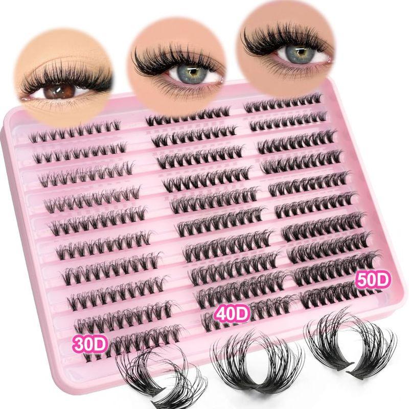 Lashie - Set: Curl Multipack False Eyelashes Cluster (Various Designs)