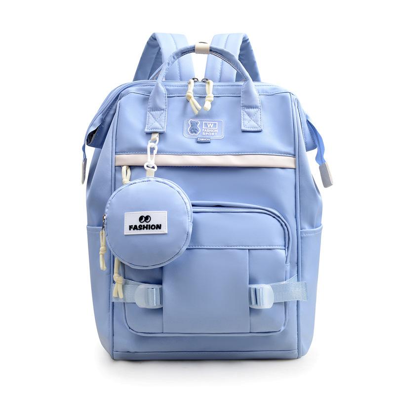 Schoolbag Japanese ins style schoolbag female junior high school student high value girl backpack simple travel Korean version portable backpack