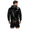 Mens Waterproof Sportswear Long Sleeve Zip Up Hooded Jacket Windbreaker Built-in Briefs Boxer Shorts Sweat Outfit