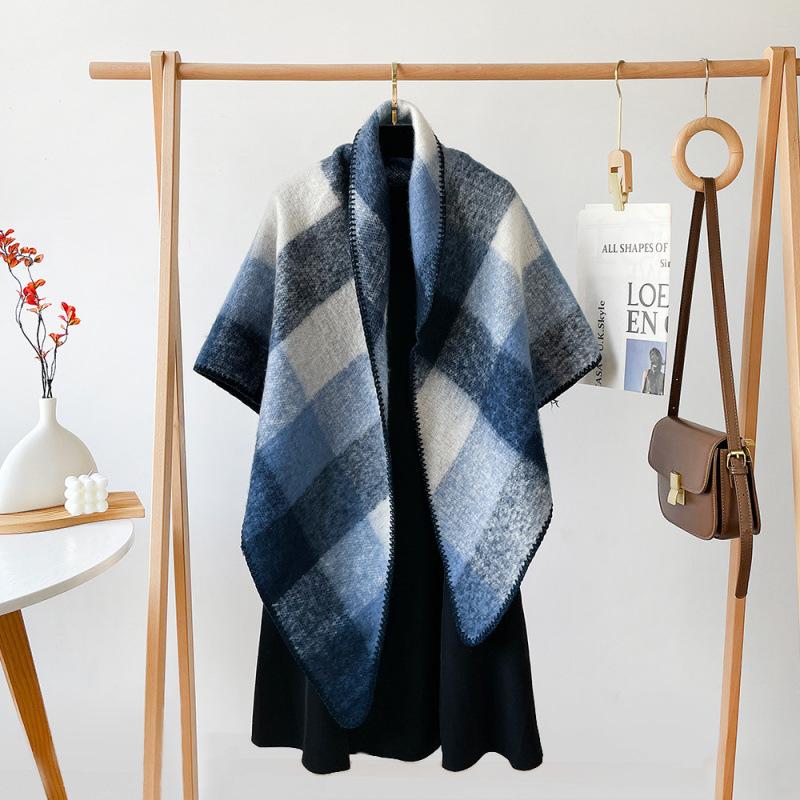 Four Seasons Available New Women'S Versatile Haircoat Imitation Cashmere Scarf Warm Medium Scarf Shawl