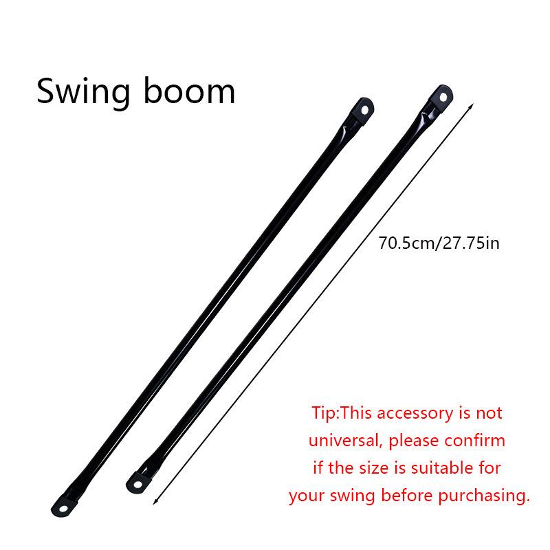 Outdoor Swing Arm Rattan Chair Spare Parts: Hanging Basket, Load-Bearing Rod, Wrought Iron