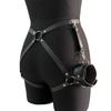 Women'S Sexy Leg Harness Belt Pu Leather Erotic Leg Harness Bdsm Bondage With Handcuffs Belt Fetish Sex Toy Accessory