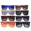 Superhot Eyewear 23568  Luxury Flat Top Rectangle One Piece Lens Men Women Oversize Shades Sunglasses