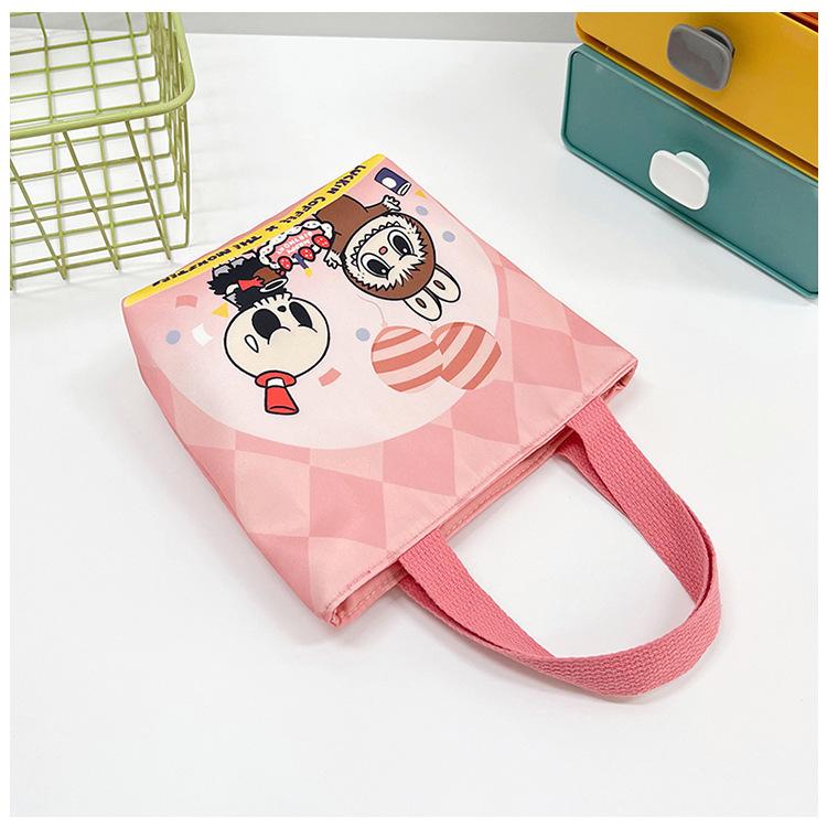 New Labubu handbag all-match lunch portable handbag student snack girl tote bag