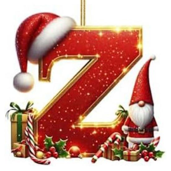 Red Initials Christmas Ornaments 2D Acrylic Personalized Gnomes Monogram Pendant with Santa Hat 26 Letters Christmas Tree Hanging Decoration for Xmas