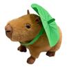 Lotus Leaf Capybara Plush Doll Sitting Kapibara Doll Children'S Birthday Gift