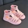Summer New Fashion Open Toe Princess Shoes Soft Soled Children's Shoes Roman Shoes Girls Sandals