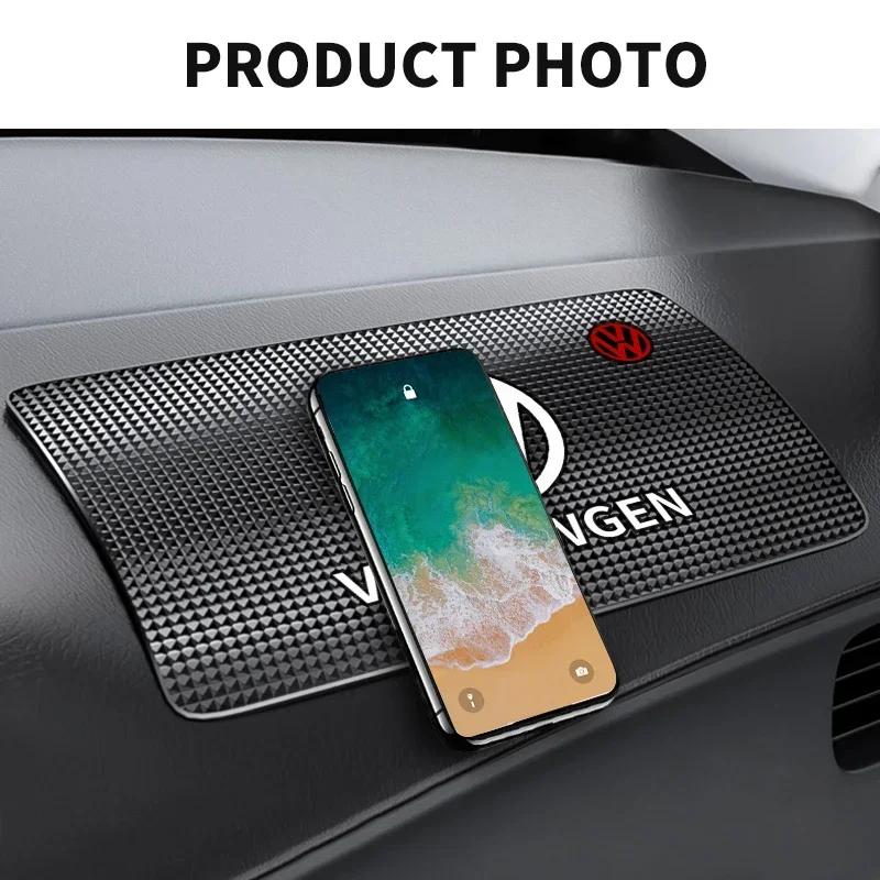 Samochód Dla Volkswagen VW Samochód Silikonowy Lepki Antypoślizgowy Mata Deska Rozdzielcza Samochodu Telefon Antypoślizgowa Mata Dla Volkswagen Tharu R Polo T5 GTI Tigu