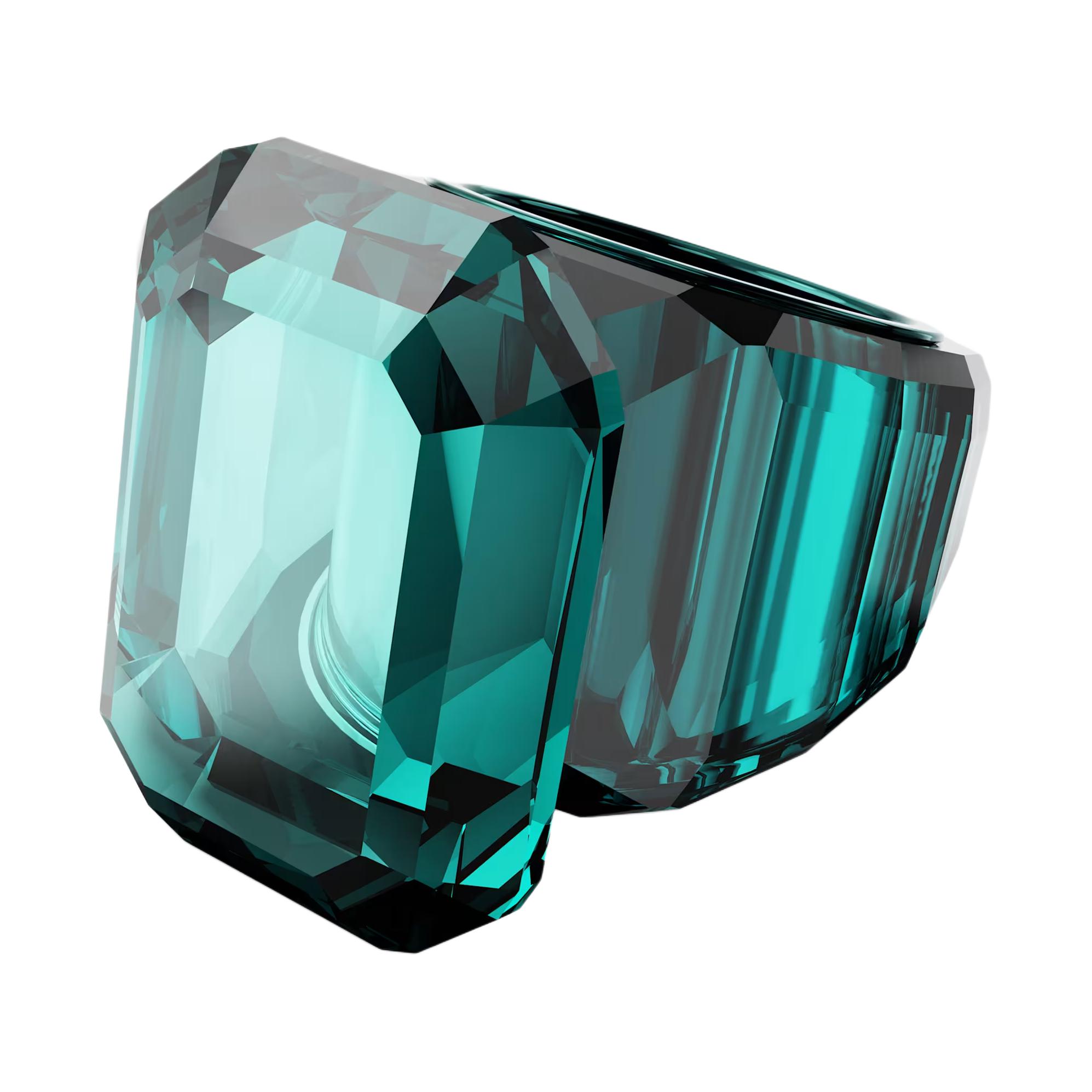 

Кільце Swarovski Lucent з кристалом огранки Octagonal Cut для жінок, зелене 5607345 Box (Random Color),58