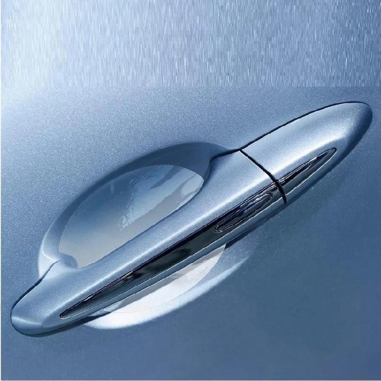 8Pcs Protection Film Car Door Bowl Handle Protective Sticker Car Exterior Decals Invisible Stickers Self-Adhesive Film