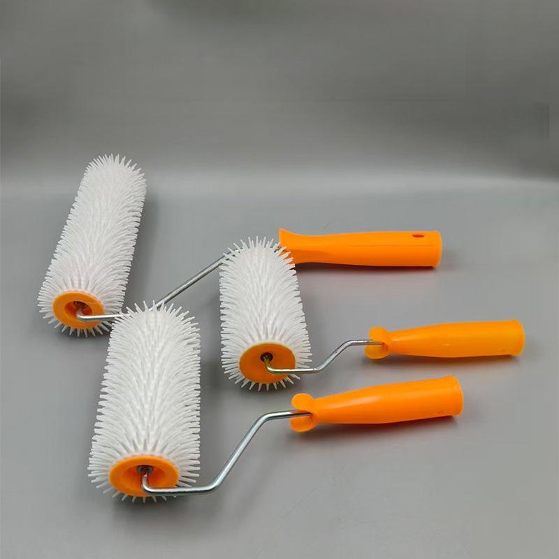 1 pz 10/16/24 cm Rullo Defoamante a Spillo Rullo Autolivellante a Spillo Rullo a Spillo per Pavimenti in Lattice Rullo a Spillo per Livellamento Staggia Rullo a Spillo Pennello a Rullo per Pittura