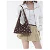 Shoulder Bag Women Fabric Polka Dot Large Capacity Daily Commute