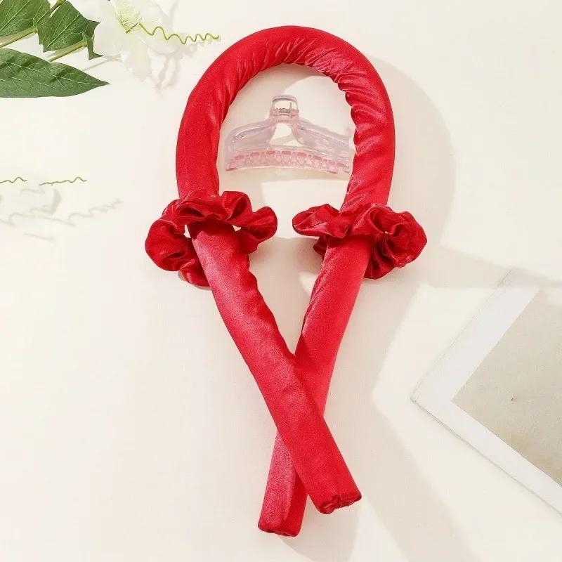 Heatless Curling Rod Headband No Heat Silk Curls Ribbon Hair Rollers Sleeping Soft Headband Lazy Hair Curlers Hairdressing Tools