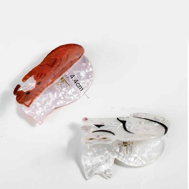 Adorkable Ponytail Claw Hair Clip Barrettes Clamp Kitten Hair Adornment Hair Ornaments Fun Hairpin for Girls Casual Wear