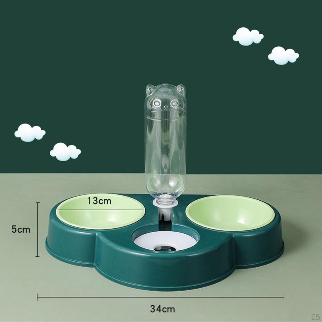 cat and dog Automatic Gravity Waterer Big Capacity with Detachable Double Bowls for Travel