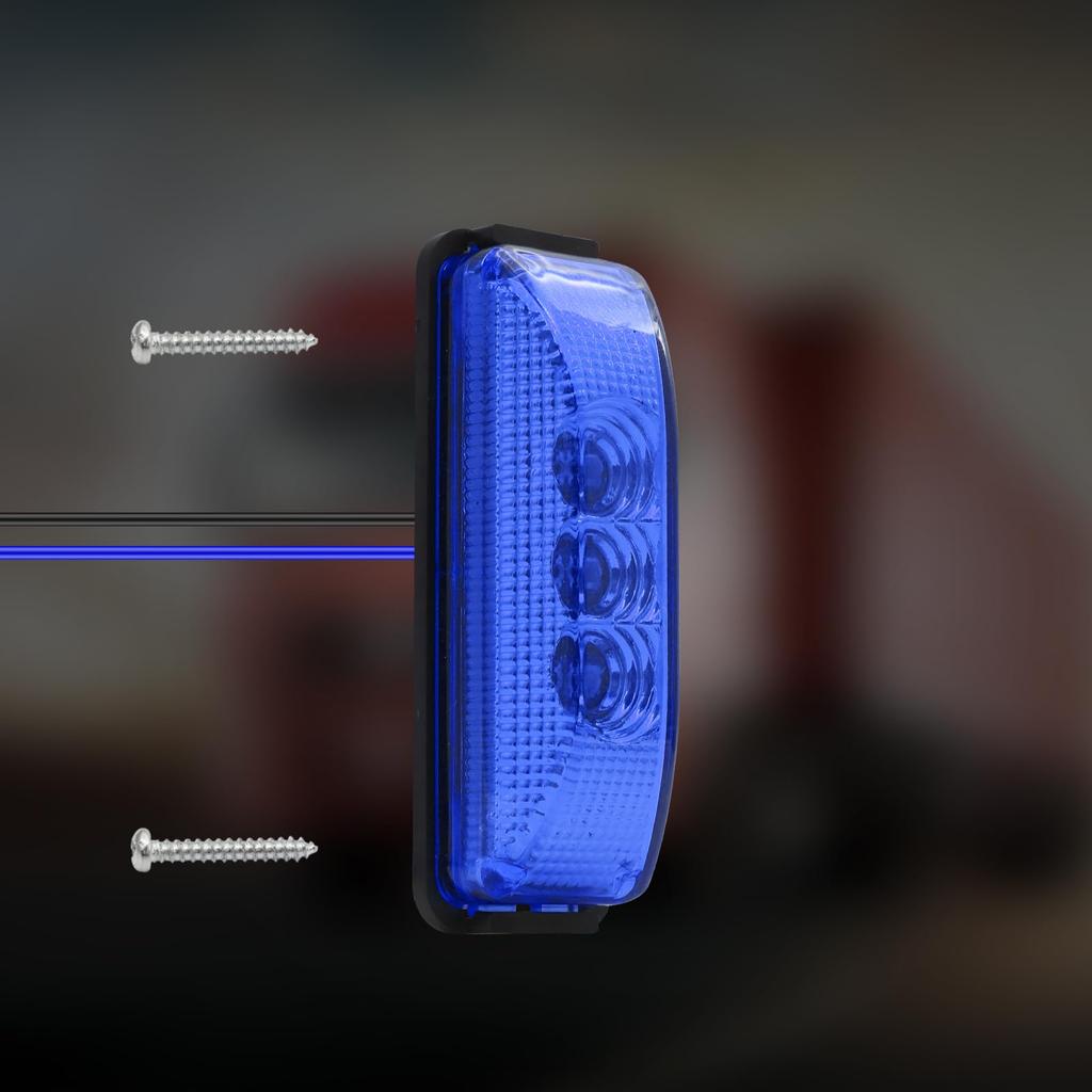 Ygmylandbb LED Truck Side Marker Lamp 24V 12V 3-LED Side