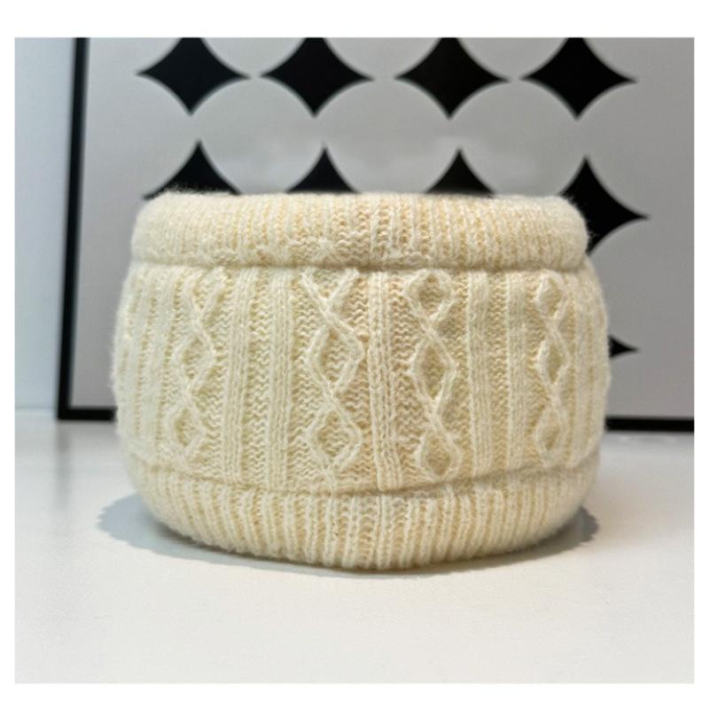 Fashion Double Layer Ponytail Beanie Winter Hat for Ski Warm Knit Cap Women Outdoor Sports Warm Hat