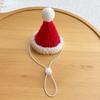Warm Pet Scarf Santa's Hat Set Cat Christmas Cat Collar Red Pet Christmas Scarf Green Dog Drool Towel Adjustable Cap Dog Set