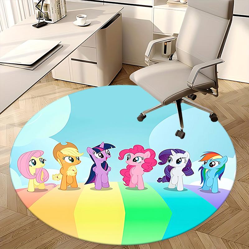 My Little Pony Chair Mat - Round Carpet for Home Decor, Office, Living Room, Bedroom, Gift Idea0233b