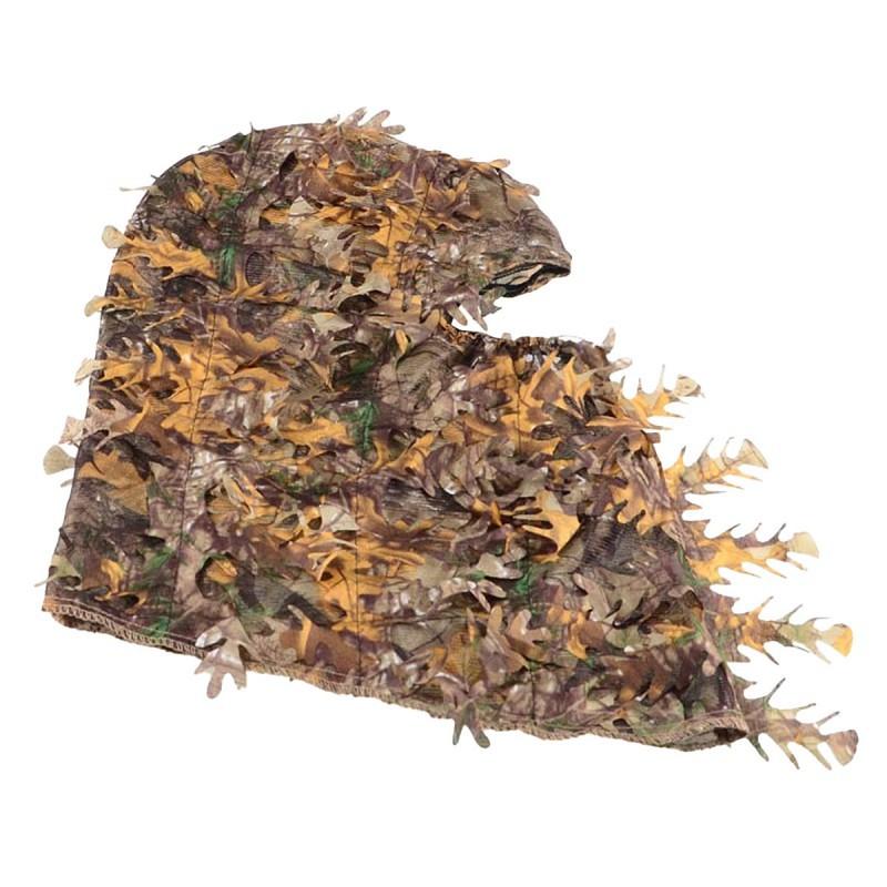 Camouflage Leaves 3D Headgear Outdoor Camping Hunting Breathable Training Integrated Cap Leaf Clothing