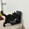 Creative Desk Decor for Cat Lovers 3D Printed Bookend Bookshelves, Decorative Book Ends Office Modern Minimalist Holder & Study Room, Heavy