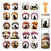 10Pcs PVC DIY Heat Transfer Paper for UV Sublimation Cup Cat Shape 240x110mm