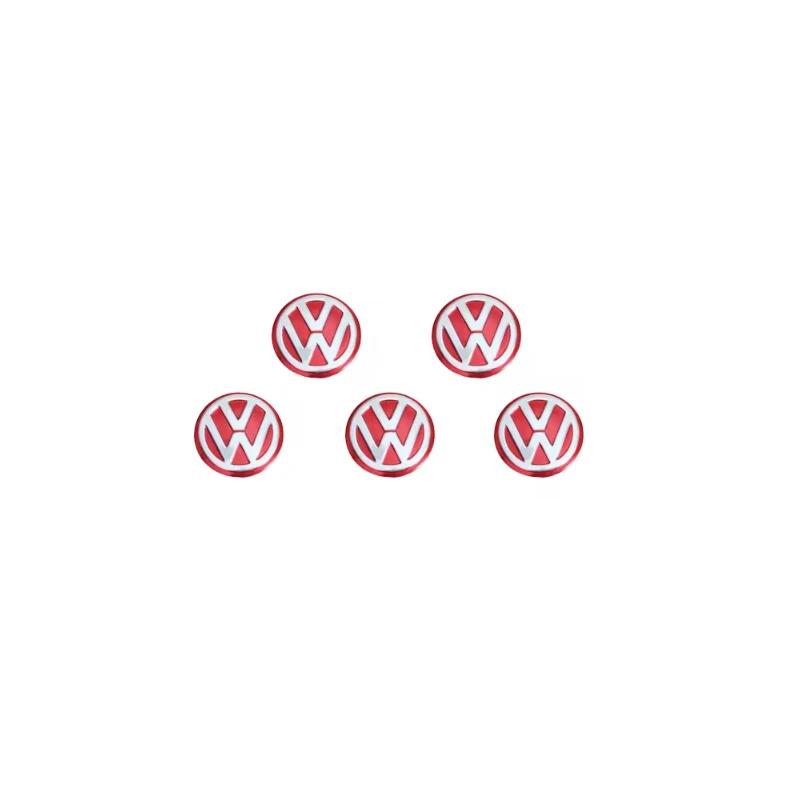 

2026 Hot For Volkswagen VW 5/10Pcs 14MM Car Remote Key Badge Emblem Metal Logo Stickers For VW GTI Polo Golf Passat Tiguan Arteo