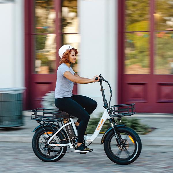 Vitilan U7 2.0 adult electric bicycle, women's electric bicycle 750W motor, 48V20Ah battery 20 inch men's electric bicycle