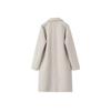 Women Fashion Solid Open Stitch Long Trench Coats Vintage V-Neck Full Sleeves Female Chic Lady Outfits