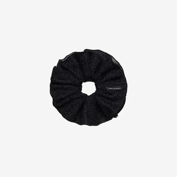 GLITTER SCRUNCHIE BLACK