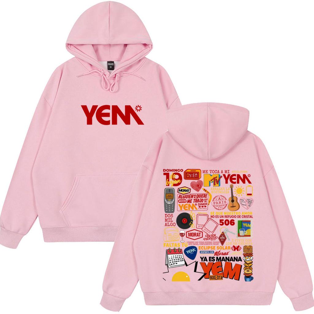 Band Morat Yem Ya Es Manana Tour 2026 Print Hoodie Men Women Hip-hop Pullover Long Sleeves Loose Aesthetic Trend Sweatshirts High Quality Tops