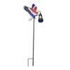 Baizihuahu American Eagle Garden Stake with Solar Lantern, 250th Anniversary Yard Art Stake, 4th of July Metal Decoration for Outdoor Lawn Patio Porch