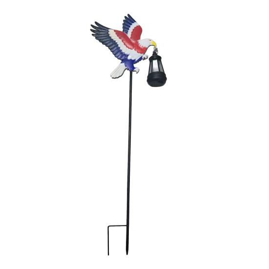 American Eagle Garden Stake Lantern 250th with Solar Anniversary