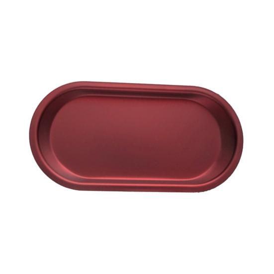 Лоток для хранения мини-портативный овальный поднос для полотенец из нержавеющей стали — фото 5