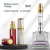 Self-pumping 5ML Leather Spray Bottle Fine Mist Perfume Atomizer Refillable Bottle