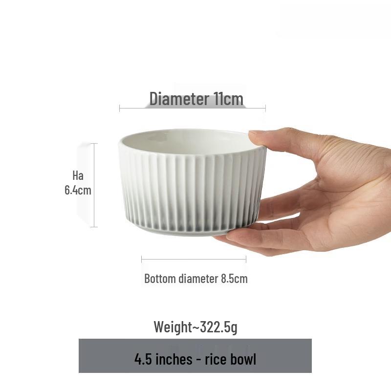 French Underglaze Ceramic Bowls and Plates