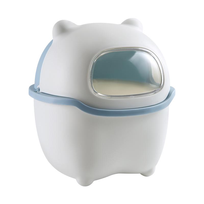 Cute Mini Desktop Trash Can with Lid for Home and Office