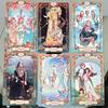 Anima Tarot Deck in Rigid Box 78 Pcs Art Nouveau Tarot Cards 12*7cm Double-embossed with Gorgeous Anime-Style Illustrations