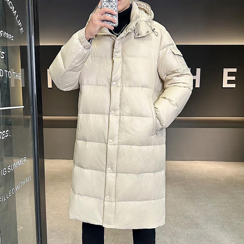 Unisex Hooded Down Jacket: Two-Way Zipper