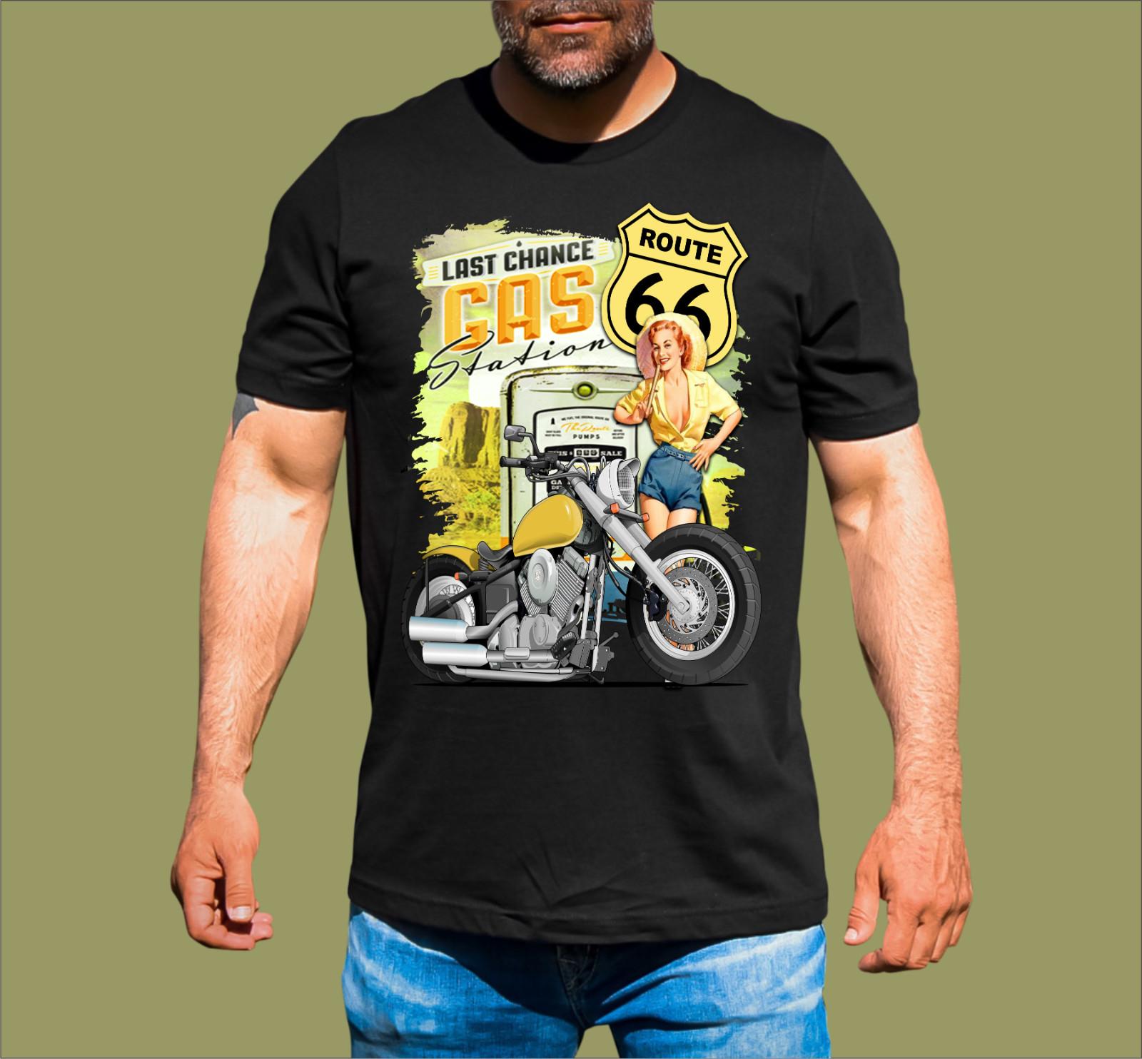 LAST CHANCE GAS ROUTE 66 T-SHIRT XXXXL