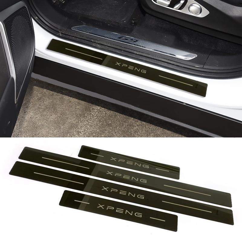 For Xpeng G9 Car Door Sill Protector Scuff Plate Accessories Pedal Styling Stickers Auto Threshold Cover Parts  2024