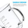 250Ml Glass Beaker Mug with Sturdy Handle for Measuring Mixing Shaker Use Science Teacher Gift Chemistry Mug Glass Beaker Set