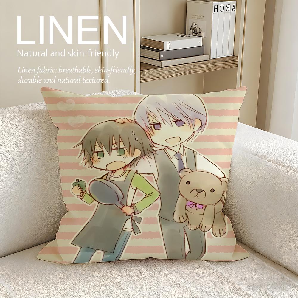 Anime Junjou Romantica Cushion Cover Pillowcase Set Pcs x x Breathable Washable Sofa Cushion Cover