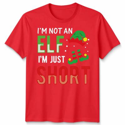 Elf Christmas T Shirt Funny Ugly Unisex Funny Holiday Tee #MC25