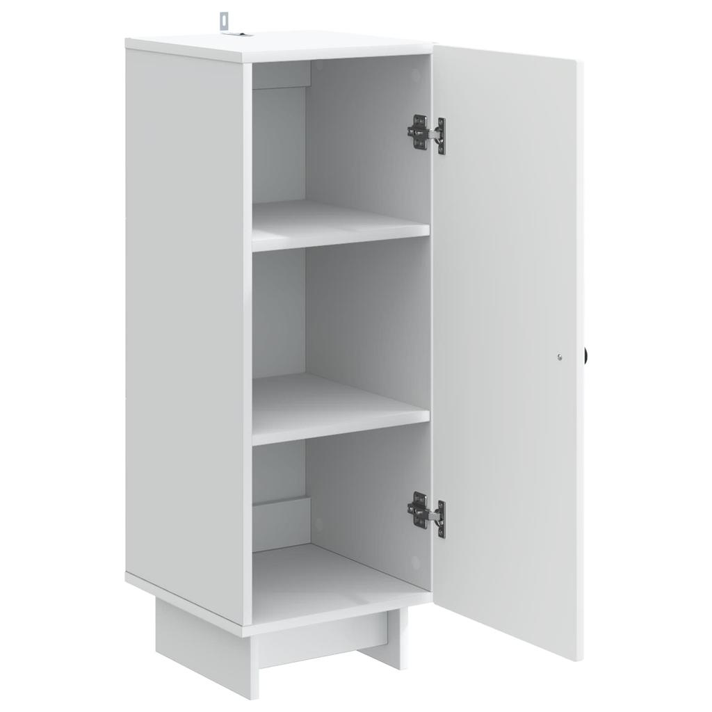 Sideboard White 33 X 34.5 X 90 Cm Particle Board