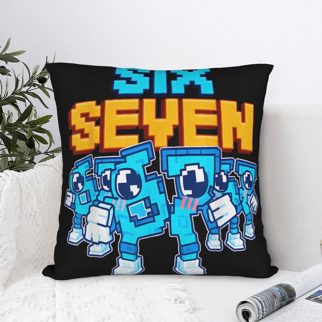 67 Sześć Siedem Zabawna Włoska Brainrot Gamingowa Memowa Poszewka na Poduszkę Miękka Poszewka na Poduszkę Urocza Zabawna Poszewka na Poduszkę do Salonu Kanapy