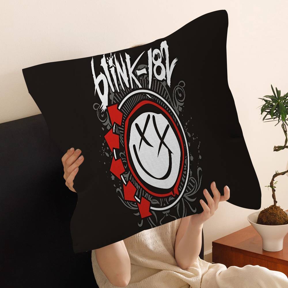 B-BLINK-182 Band Cushion Cover Polyester Sofa Cushions Decorative Throw Pillows Home Decoration Pillowcover