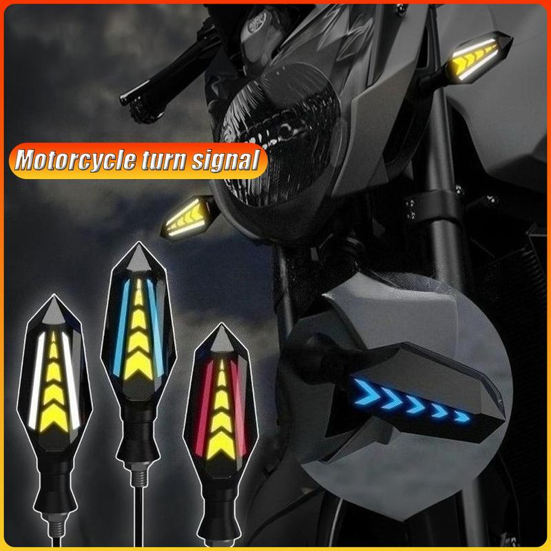 2x Universal DRL Led Daytime Running Lamp LED Motorcycle Turn Signal Light Flowing Flashing Indicator Blinker Moto Rear Light