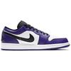 Air Jordan 1 Low Court Viola Uomo Scarpe da ginnastica Bianche Nere 553558-500